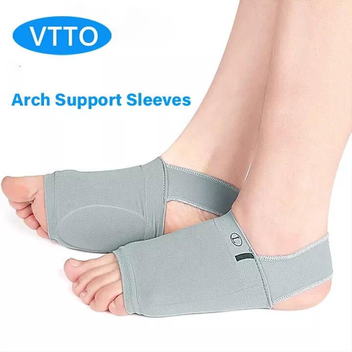 VTTO 1Pair Arch Support Sleeves Plantar Fasciitis Heel Spurs Strap Foot Care Flat Feet Relieve Pain Sleeve Socks Orthotic Insoles Pad