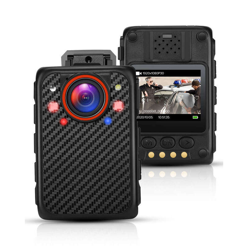 BOBLOV X1 Mini Body Camera Full 1080p Portable Body Camera Removable SD Card Up To 128GB Support Night Vision and Red/Blue Light Function for Police Patrol Small Body Camera Model(Card not Included)