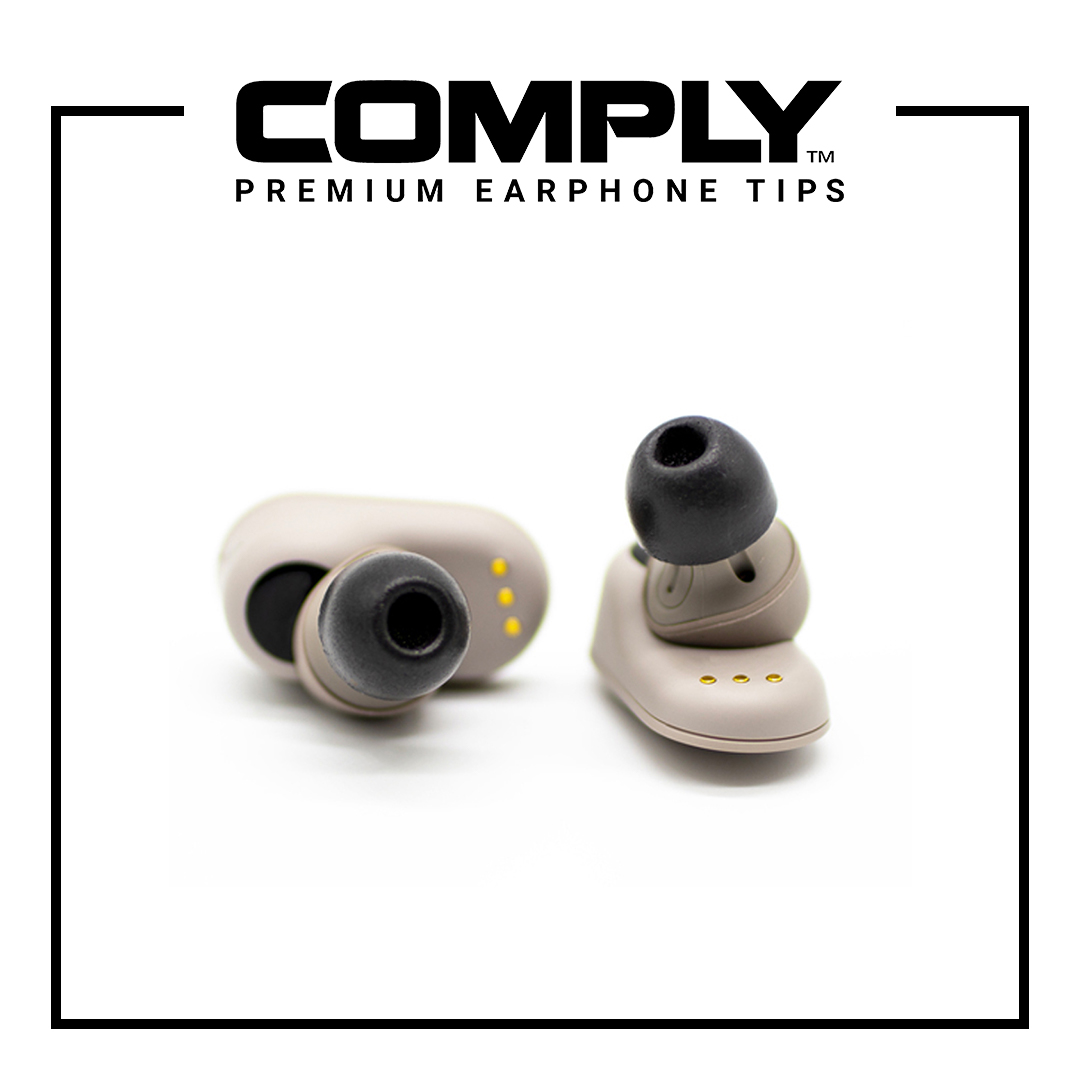 Comply TW-200-C TrueGrip Premium Memory Form Tips for Sony TWS (3 Pairs, Medium)