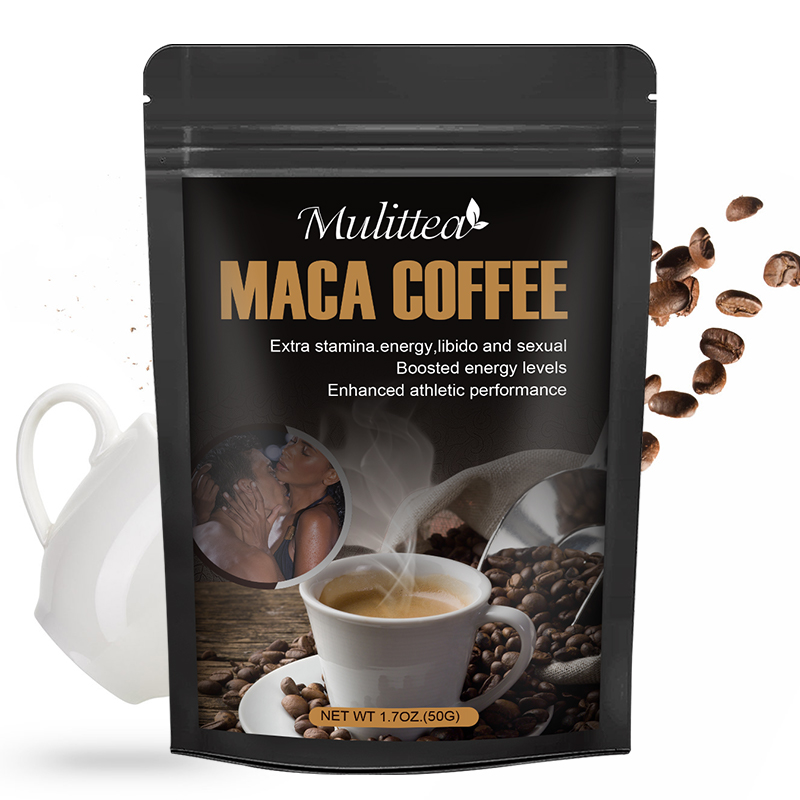 Mulittea Maca Coffee Energy & Stamina Relieve Stress Improve Enhance Potency Boost Athletic Performance Male Supplement