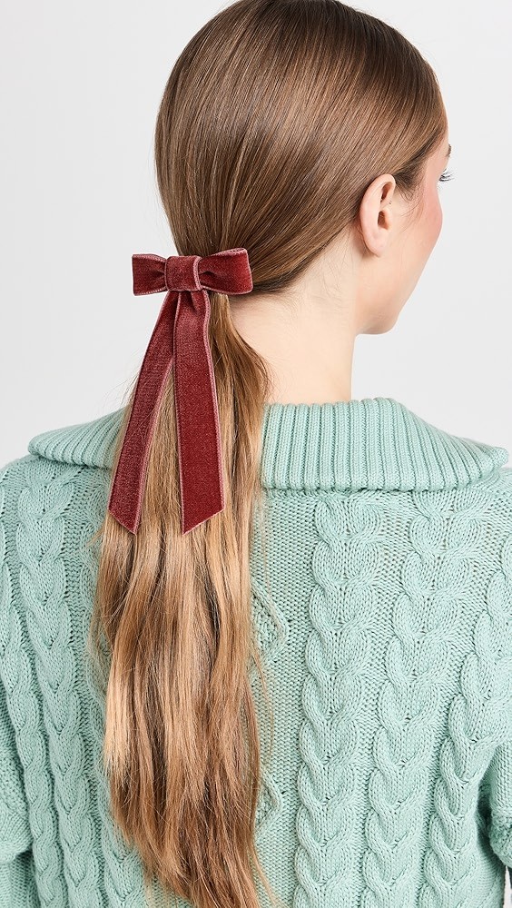 Velvet Bow Barrette